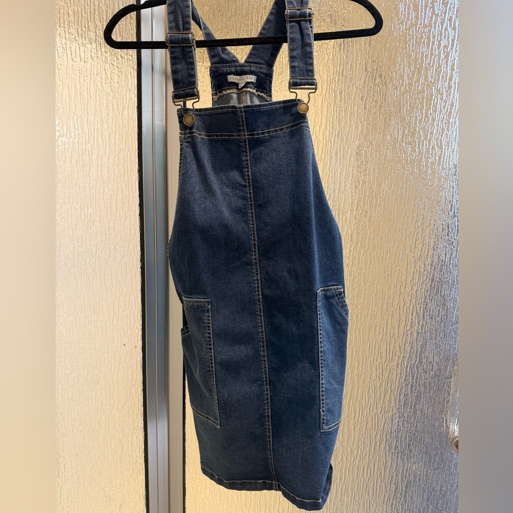 Overall denim dress